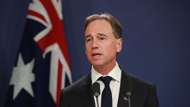 Former health minister Greg Hunt. Picture: Justin Lloyd