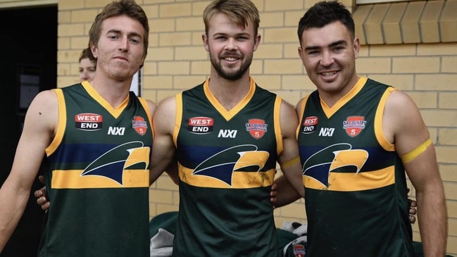 Mail Medallist Ryley Maitland (middle). Picture: Yorke Peninsula Football League