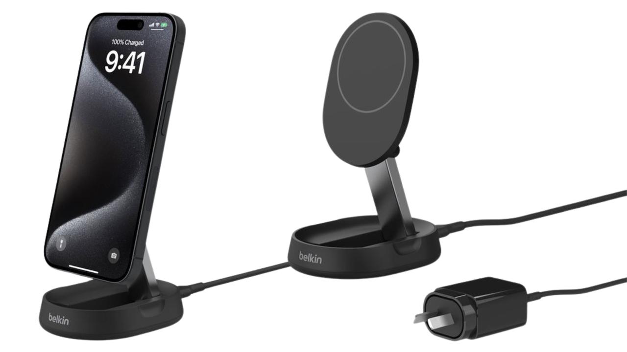 Belkin BoostCharge Pro 15W Convertible Magnetic Charging Stand. Picture: Amazon Australia