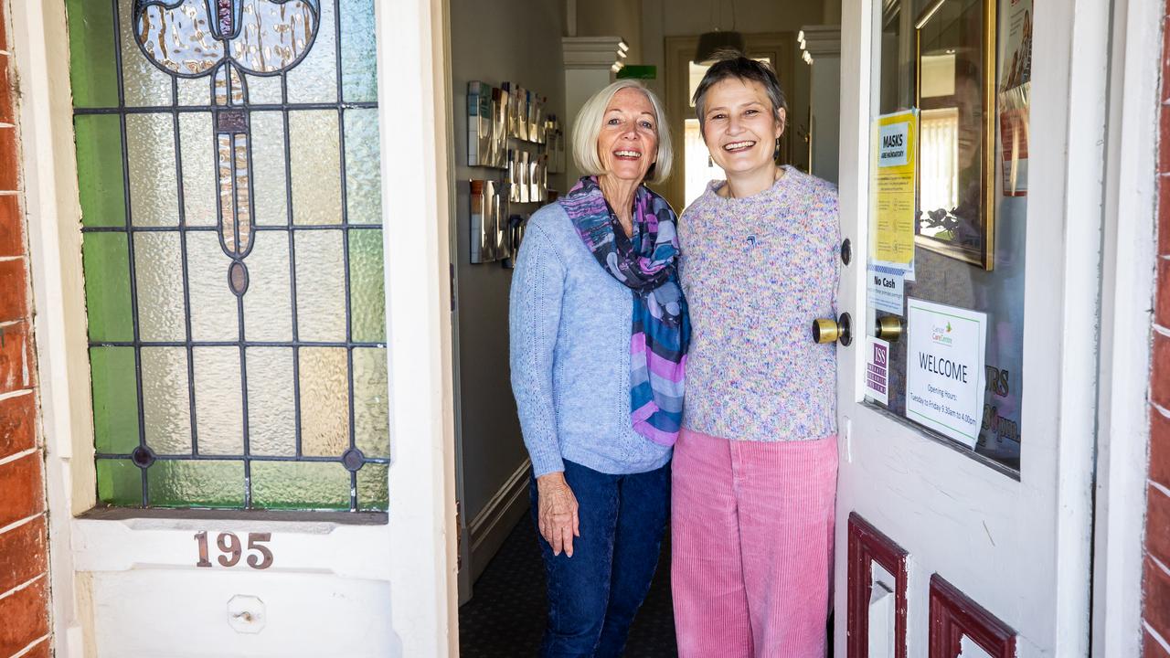 Volunteer counsellors Lee Hutton and Lynne Murphy at the Cancer Care Centre in Frewville. Picture: Tom Huntley