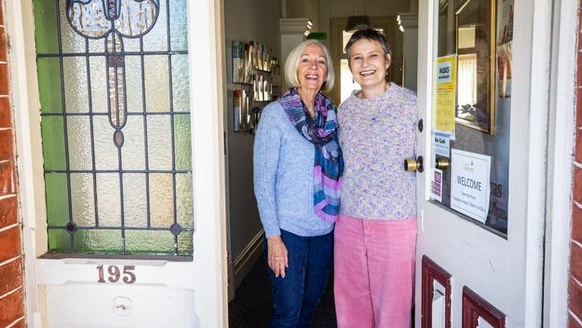 Volunteer counsellors Lee Hutton and Lynne Murphy at the Cancer Care Centre in Frewville. Picture: Tom Huntley