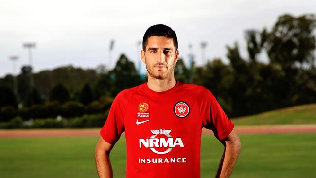 Italian footballer Iacopo La Rocca is selling his Wentworth Point apartment that was purchased when he played for Western Sydney Wanderers. Picture: Mark Evans.