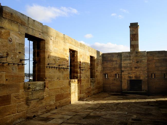 Views from the Guard House on Cockatoo Island. Architect Libby Bennett has won an award for her work on the heritage restoration of buildings on Cockatoo Island. Picture: John Appleyard