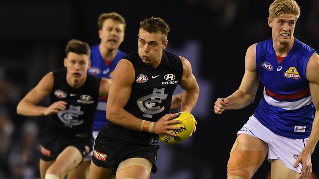 Patrick Cripps has failed to overcome a sprained foot. Picture: AAP