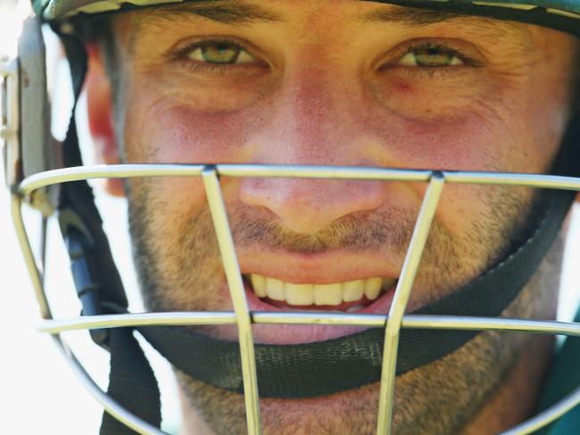 FILE 27 NOVEMBER 2014: Australian cricketer Phil Hughes has died at the age of 25 due to severe head injuries sustained by a bouncer delivery on Mondays Sheffield Shield match between New South Wales and South Australia played at the Sydney Cricket Ground. DARWIN, AUSTRALIA - AUGUST 02: Phillip Hughes of Australia 'A' looks on during the Cricket Australia Quadrangular Series Final match between Australia 'A' and India 'A' at Marrara Oval on August 2, 2014 in Darwin, Australia. (Photo by Scott Barbour/Getty Images)