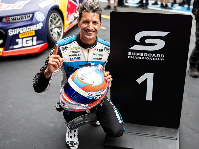 MELBOURNE, AUSTRALIA - MARCH 24: (EDITORS NOTE: A polarizing filter was used for this image.) Nick Percat driver of the #10 Bendix Racing Chevrolet Camaro ZL1 during race 4 of the Melbourne Supersprint, part of the 2024 Supercars Championship Series at Albert Park, on March 24, 2024 in Melbourne, Australia. (Photo by Daniel Kalisz/Getty Images)