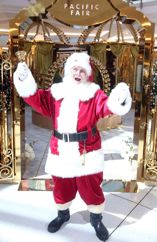 Santa is at Pacific Fair again.2 November 2022 Broadbeach Waters Picture by Richard Gosling