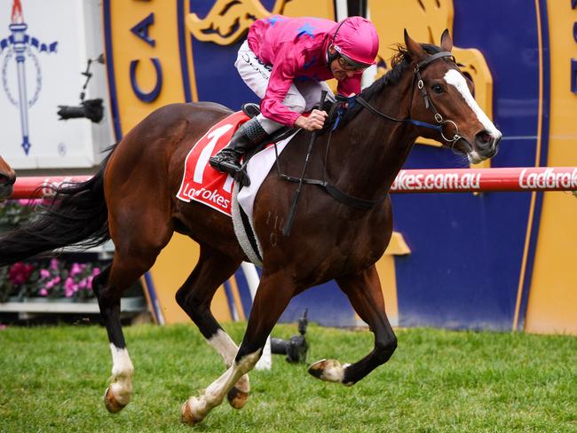 Miss Rose de Lago wins the P.B Lawrence Stakes in August. Picture: Getty Images