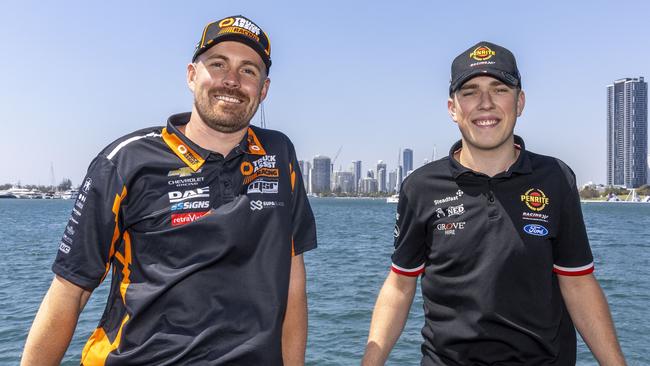 Jack Le Brocq and Matt Payne ahead of the 2023 Boost Mobile Gold Coast 500, Event 11 of the Repco Supercars Championship. Picture: Mark Horsburgh