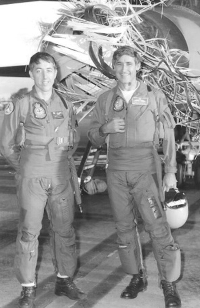 Errol (right) served as a pilot in the Indonesia-Malaysia conflict and Vietnam War, before going on exchange to the US as an instructor pilot.