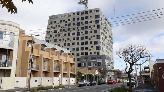 The new student accommodation being built at 231/243 Waymouth St. Picture: Simon Cross