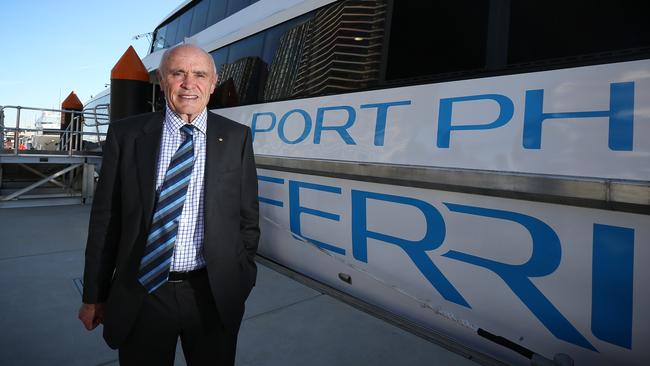 Paul Little says a key issue for the future of his ferry was the speed limit in Docklands. Picture Rebecca Michael