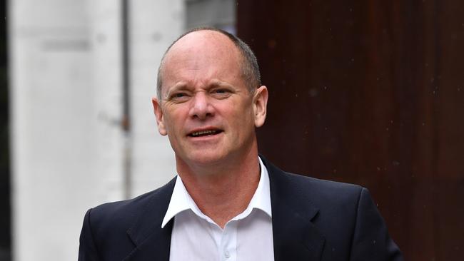 Former Queensland Premier Campbell Newman is seen arriving at the LNP campaign launch, held at The Triffid in Brisbane during the Queensland Election campaign on Sunday, November 19, 2017. Mr Nicholls is on the campaign trail ahead of the November 25 state election. (AAP Image / Darren England) NO ARCHIVING