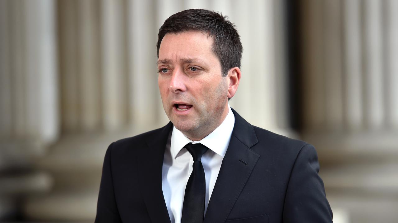 Victorian Liberal Party leader Matthew Guy will commit an extra $125 million in funding to ESTA under the election promise. Picture: Nicki Connolly