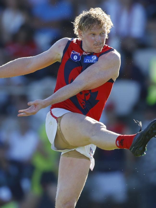 Clayton Oliver. Picture: James Worsfold/AFL Photos/via Getty Images.