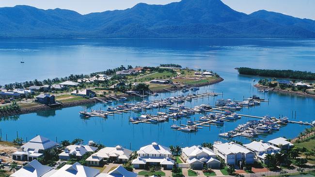 Port Hinchinbrook before Cyclone Yasi in 2011. It’s marina is the best way for boaties in the Cardwell region to access the reef and Hinchinbrook Island.