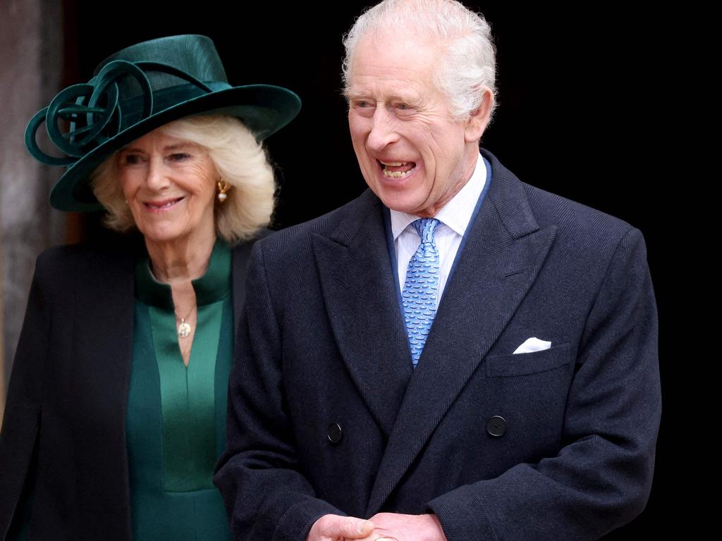 Charles – alongside Camilla – made a brief return to public duties last month at the royals’ annual Easter church service. Picture: Hollie Adams/Pool/AFP