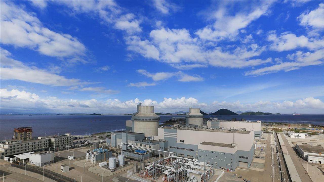 The Sanmen nuclear power plant in Zhejiang province, facing the East China Sea. Picture: Supplied