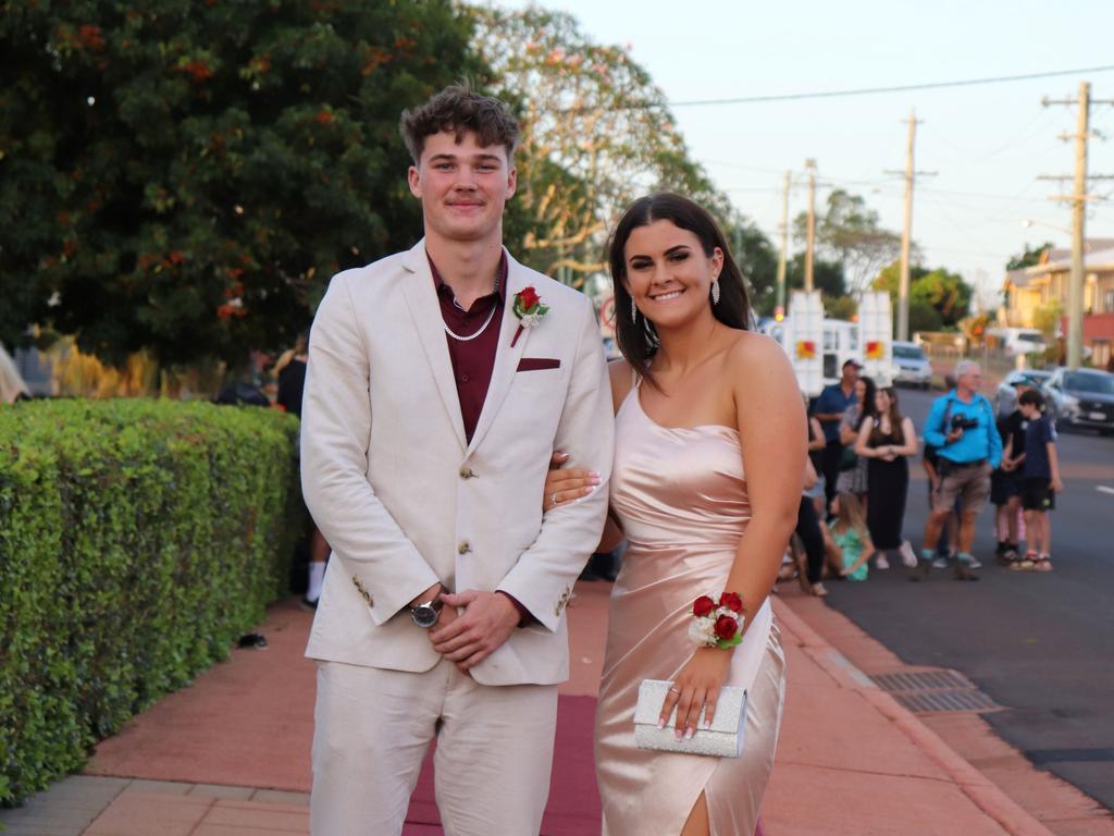 Reece Volz and Rachel at the 2023 Isis State High School formal. Image credit: Isis SHS.