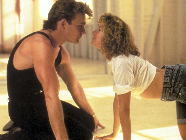 Patrick Swayze and Jennifer Grey in a famous scene from the movie Dirty Dancing. Picture: Artisan Entertainment/courtesy Everett Collection