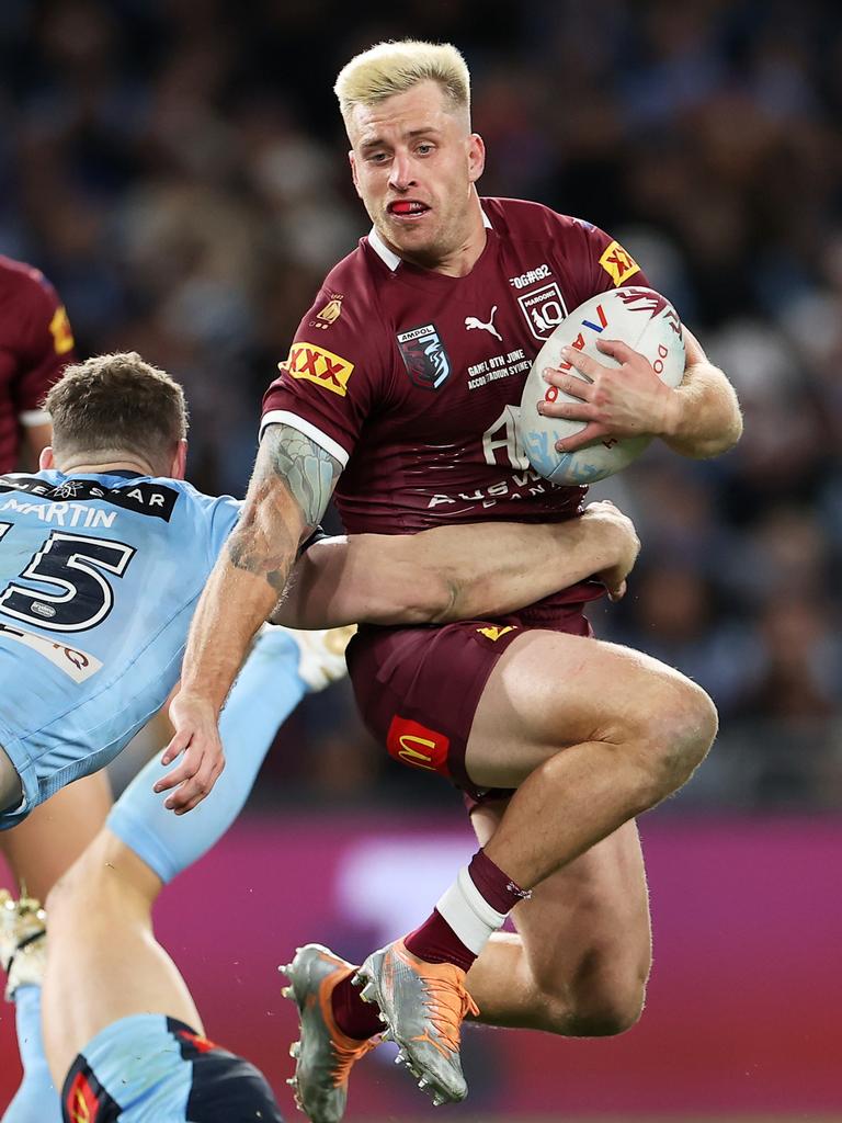 Cameron Munster was a dominant presence in Queensland’s Origin I victory. Picture: Mark Kolbe/Getty Images