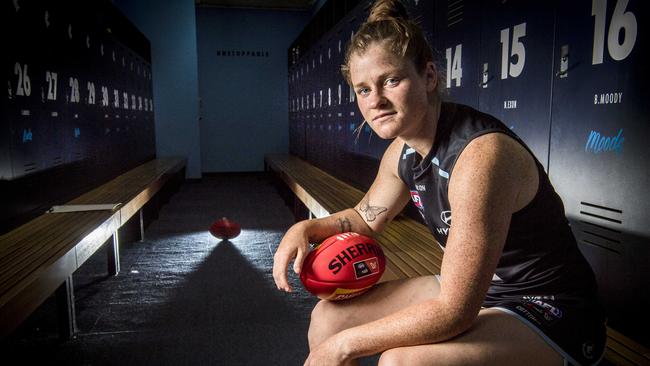 Brianna Davey was a star in her first season and has been voted into the top job by her Carlton peers. Picture: Jason Edwards