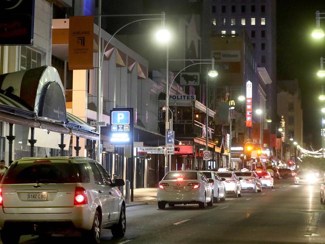 Clubs and bars in and around Hindley Street, with the exception of the sheesha bars, are doing it tough as normal Friday night crowds stay away, due to restrictions put in place to try and control the spread of COVID19. 20 March 2020. Picture Dean Martin