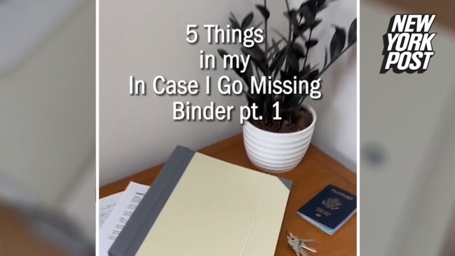 In Case I Go Missing Binder