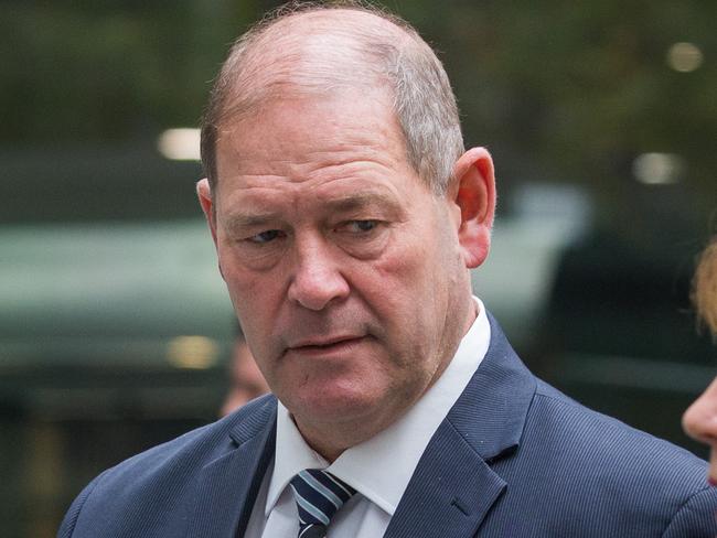 The trial continues at County Court for former Victorian Nationals MP Tim McCurdy, who is accused of wrongly collecting $269,000 in commissions when he sold two dairy farms in 2009. Picture: NCA NewsWire