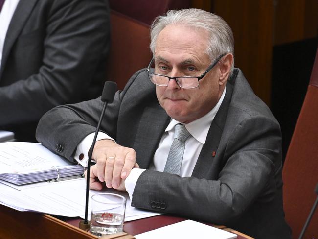 CANBERRA, Australia - NewsWire Photos - September 18, 2024: Senator Don Farrell during Question Time in the Senate at Parliament House in Canberra. Picture: NewsWire / Martin Ollman