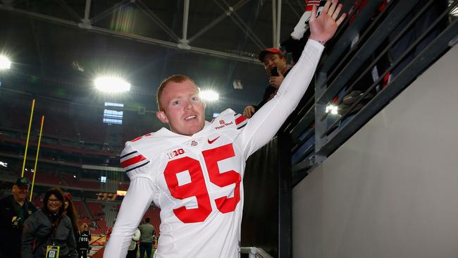 Punter Cameron Johnston #95 of the Ohio State Buckeyes.