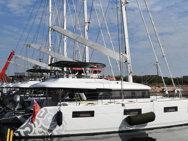 The super yachts are in town to be cleaned and are spending a Million dollars in the Darwin.  Pic Katrina Bridgeford.