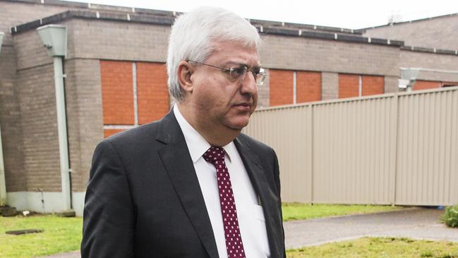 Frank Zumbo (right) leaving Sutherland Local Court. Picture: Dylan Robinson