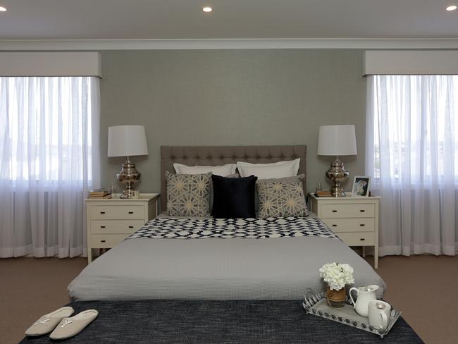 The master bedroom has plenty of space and that ‘wow’ factor.