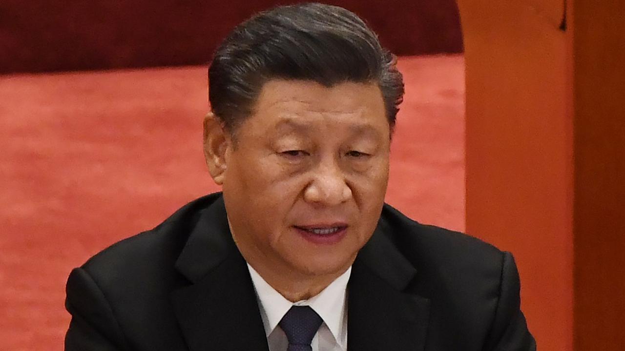 The diplomatic relationship between China and Australia is continuing to worsen. Pictured is Chinese President Xi Jinping in Beijing's Great Hall of the People. Picture: AFP