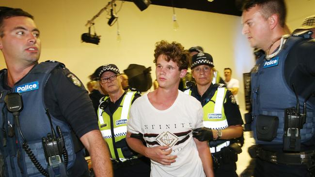 Teenager Will Connolly became an icon of the Left after egging former senator Fraser Anning. Picture: AAP/David Crosling