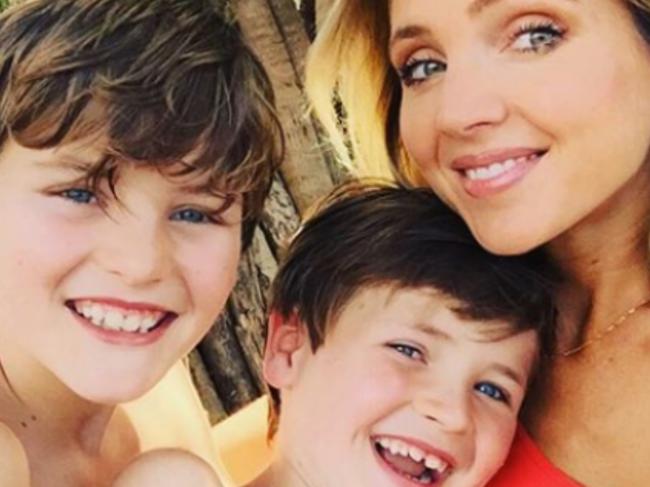 Nikki Osborne and her sons Will and Teddy. Picture: Instagram.