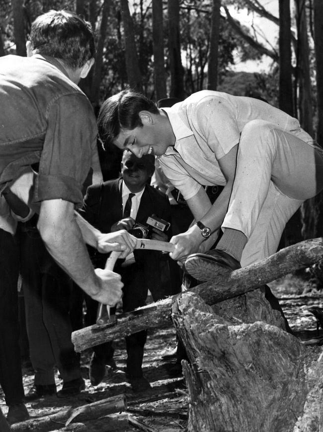 Prince Charles during a royal tour in 1966.