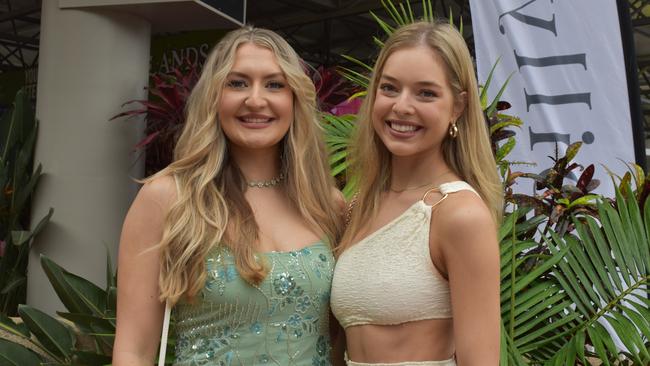 Perinne Anderson and Sophia Cruise at the 91.1 Hot FM Ladies Oaks Day 2025.