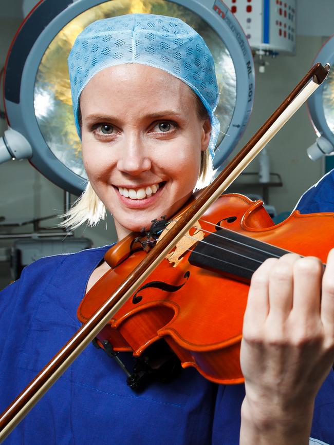 The talented Timea Jurth is also part of the Royal Melbourne Hospital’s Orchestra.