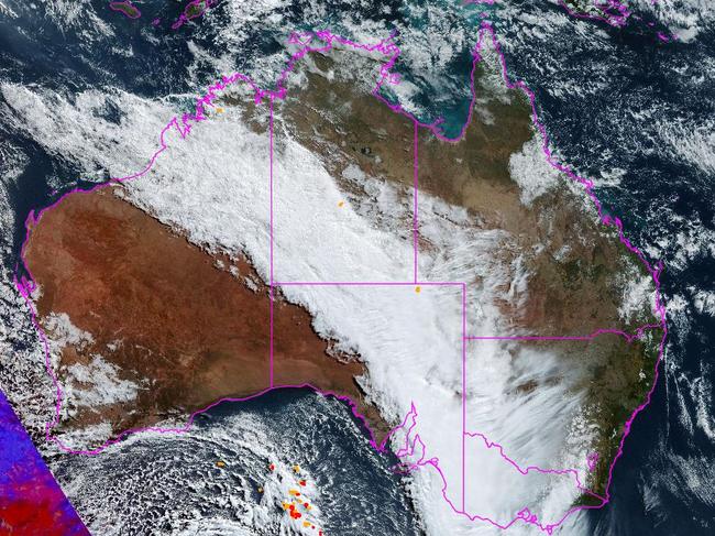 Heavy rainfall forecast for most of Australia over the weekend. Picture: BoM