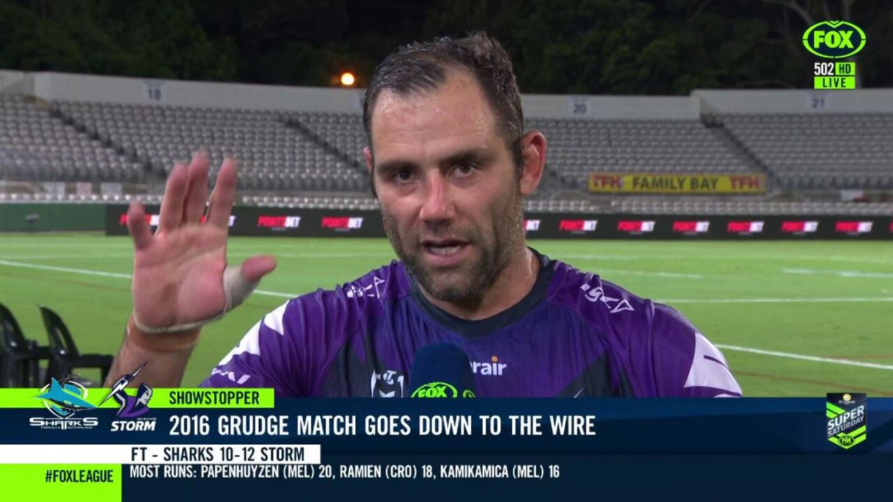 Cameron Smith had a message for fans in his post-match interview