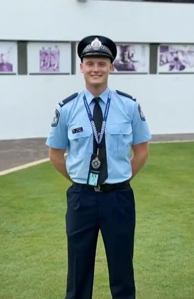 Constable Matthew Arnold on his graduation day.