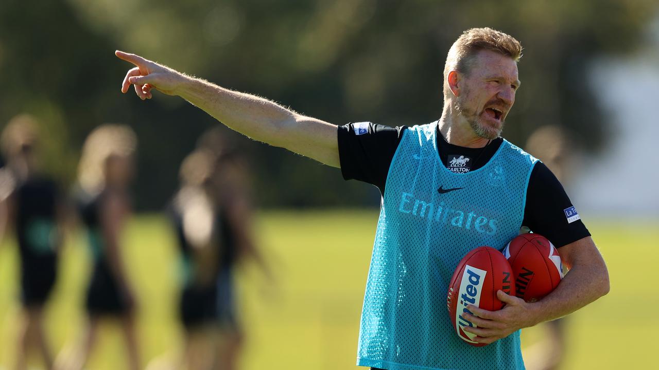 Nathan Buckley has declared he wants to coach beyond this year. Photo: Robert Cianflone/Getty Images.