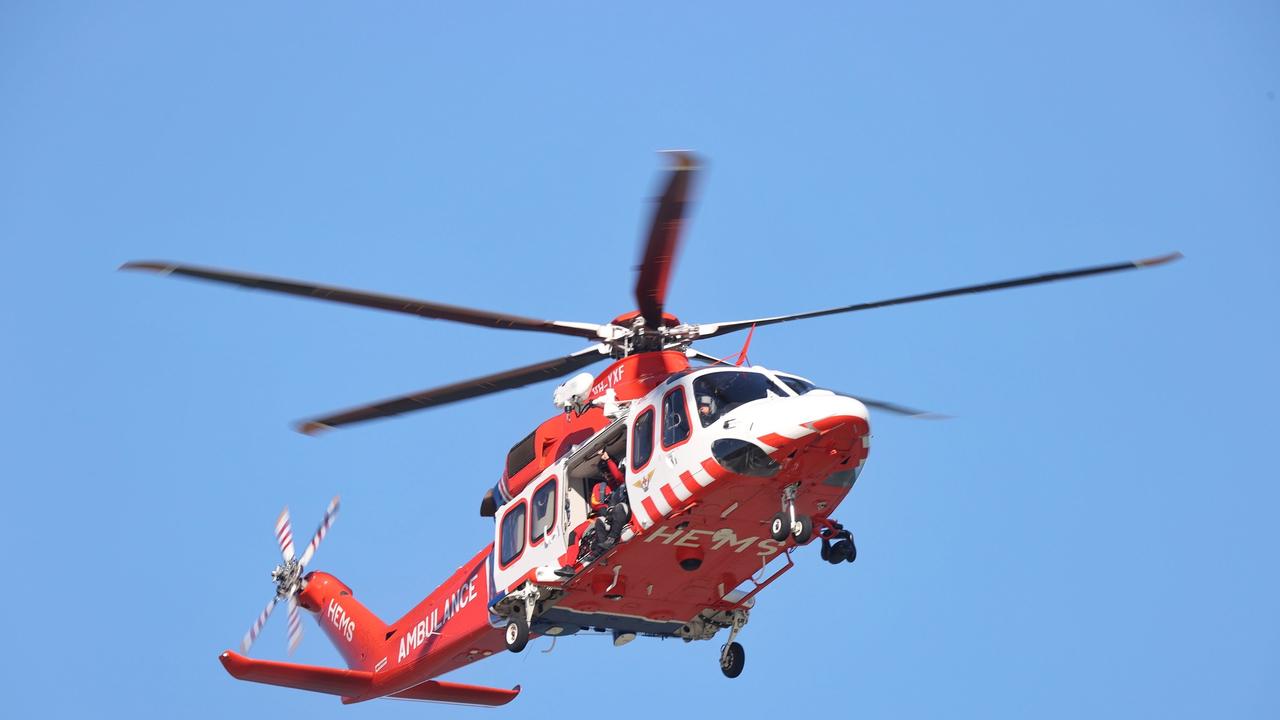 An Air Ambulance has been dispatched to Yarrawonga in rural Victoria after a collision on Saturday morning. Picture: Mart Stewart,