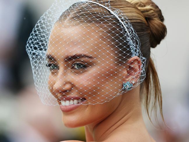 SYDNEY, AUSTRALIA - OCTOBER 19: A model poses for a photo during Sydney Racing - The Everest Day at Royal Randwick Racecourse on October 19, 2024 in Sydney, Australia. (Photo by Jeremy Ng/Getty Images)