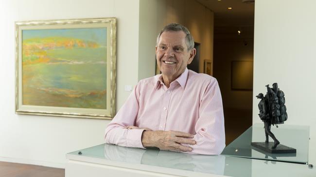 Art dealer, Philip Bacon, will be holding a sale of nearly $10 million worth of major Australian works at his gallery, Philip Bacon Galleries. Picture: Matthew Poon