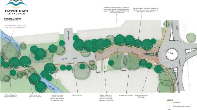 A revised plan for a land swap between Campbelltown Council and St Ignatius' College. Picture: Campbelltown Council