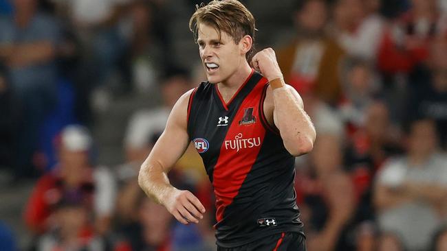 Kaine Baldwin will make his AFL debut for Essendon after standing out in the pre-season. Picture: Michael Willson/AFL Photos via Getty Images