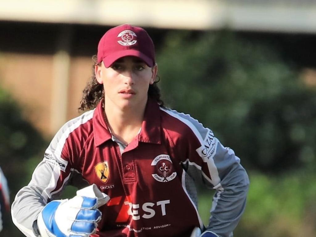 Brandon McDonnell keeps wickets for Palmerston. Picture: Palmerston CC.